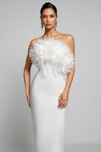 Vali Flowers Tassels Bandage Maxi Dress