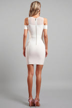 Jacqueline Sleeveless Hollow Out Bandage Mini Dress