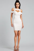 Jacqueline Sleeveless Hollow Out Bandage Mini Dress
