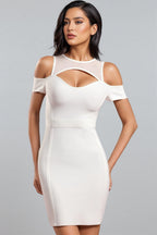 Jacqueline Sleeveless Hollow Out Bandage Mini Dress