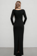 Revie V-Neck Bandage Maxi Dress