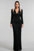 Revie V-Neck Bandage Maxi Dress