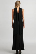 Simeon Sleeveless Ribbon Bandage Maxi Dress