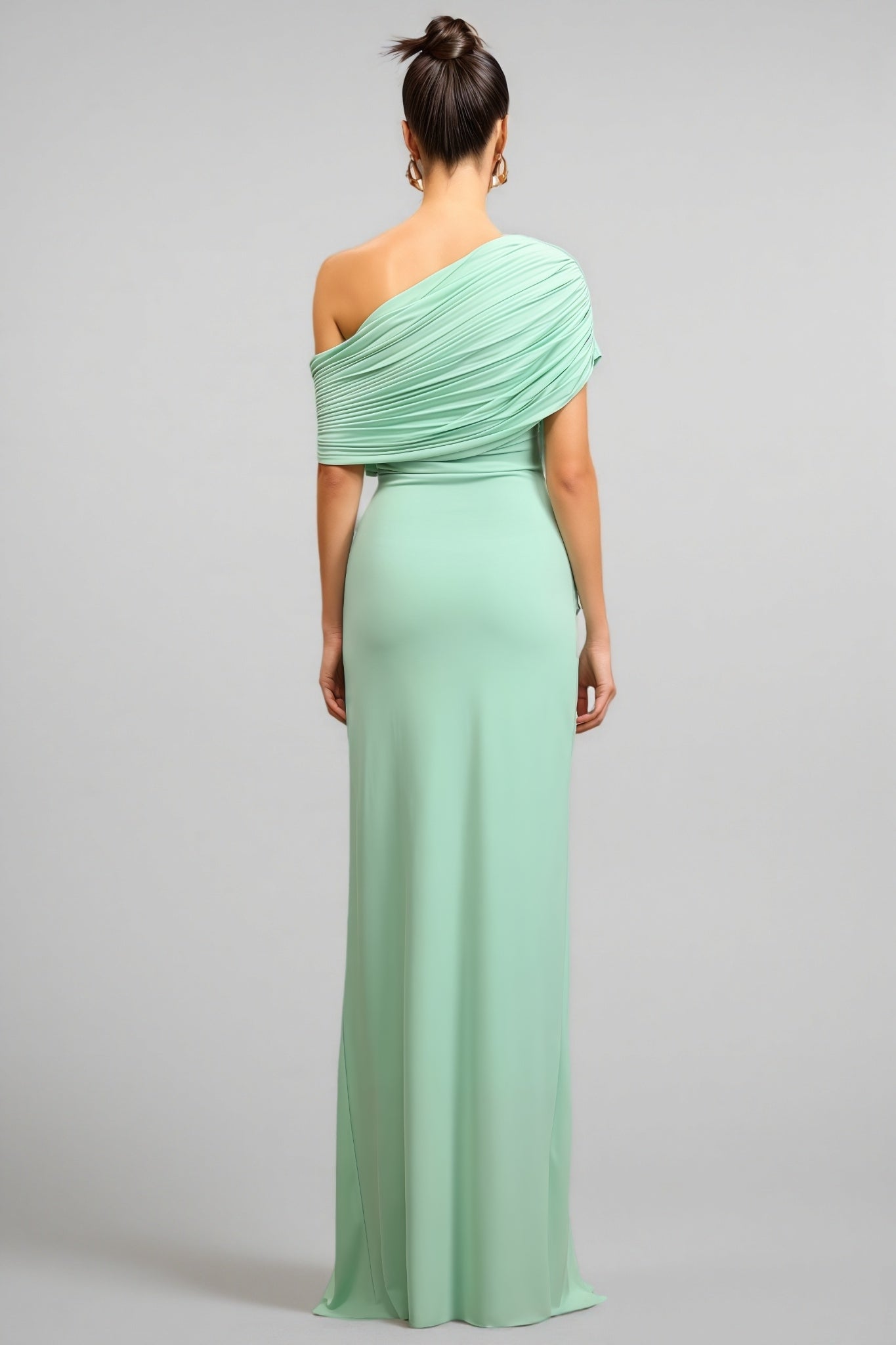 Vira Sleeveless Folds Maxi Dress