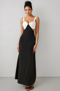 Garin Square Neck Cut-Out Midi Dress