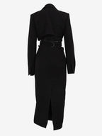 Cutout Blazer Dress Long Sleeve Spring Midi Dress For Women 2026