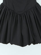 Halter Mini Dress In Black Square Neck A-Line Sexy Birthday Party Dress For Women 2026