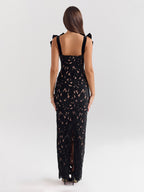 Bodycon Long Dress With Bow Straps Summer Long Party Dress For Women 2026