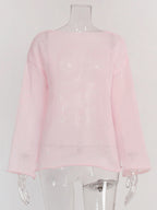 Casual Long-Sleeve Knit Top For Women 2026