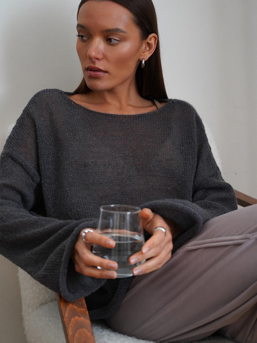 Casual Long-Sleeve Knit Top For Women 2026