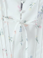 Floral Print Sweetheart Neckline A-line Midi Dress For Summer 2026