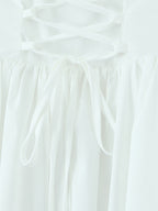 Butter Yellow Sleeveless Lace-Trimmed Mini Corset Dress With Lace-up Back 2026