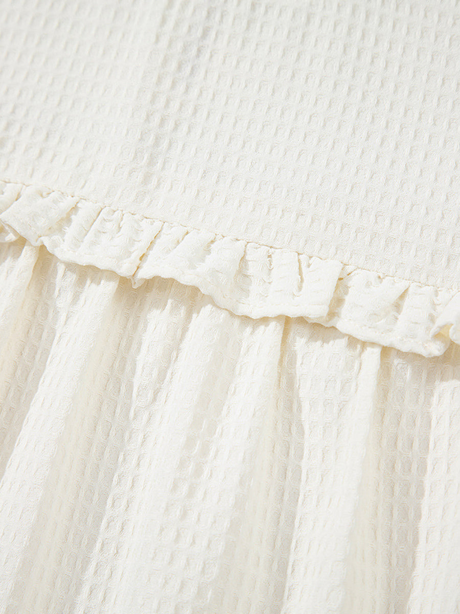 Ruffled Flutter Sleeve Blouse For Summer 2026