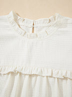 Ruffled Flutter Sleeve Blouse For Summer 2026