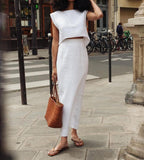 Casual Hollow Sling Cotton Linen Dress
