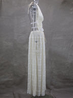 Textured Halter Neck Crop Top And Long Skirt 2 Piece Co-ord Set For Beach 2026