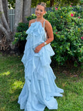 Tiered Maxi Dress With Floral Accents And Open Back For Summer Events 2026