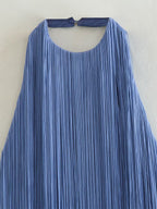 Tassel Fringe Mini Dress With Open Back And Halter Neckline For Party 2026