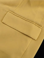 Oversized Suit And Wide-leg Pants 2 Piece Co-ord Set In Yellow For Autumn 2026
