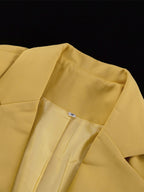 Oversized Suit And Wide-leg Pants 2 Piece Co-ord Set In Yellow For Autumn 2026