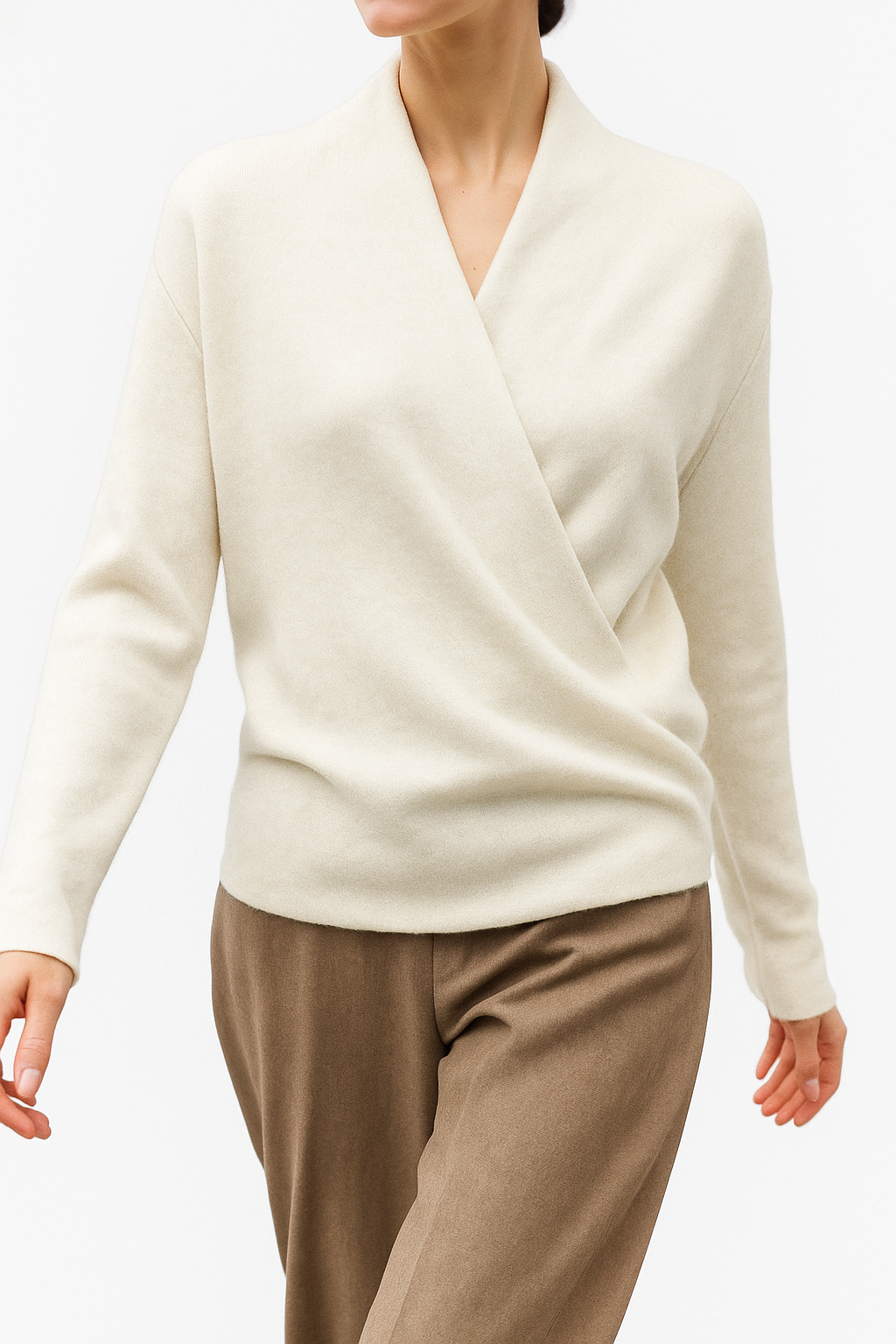 | Women's Winter Wrap V Neck Knit Sweater