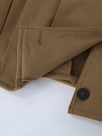 Stand Collar Cropped Jacket For Women 2026