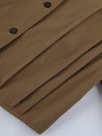 Stand Collar Cropped Jacket For Women 2026