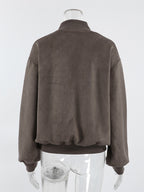 Retro Zip-up Bomber Jacket For A Street Look 2026