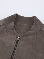 Retro Zip-up Bomber Jacket For A Street Look 2026