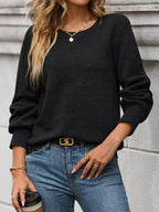 Geometric Textured Top With Puff Sleeves For Women 2026
