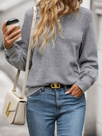 Geometric Textured Top With Puff Sleeves For Women 2026