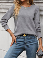 Geometric Textured Top With Puff Sleeves For Women 2026