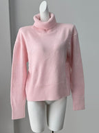 Cowl Neck Solid Color Knit Pullover Sweater For Women 2026