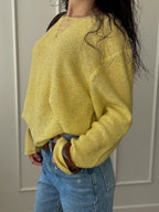 Distressed Neck Knit Pullover Sweater With Sequins For Women 2026