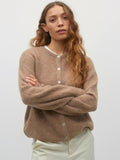 Crewneck Knit Basic Pullover Cardigan For Women 2026