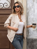 Tweed Bomber Jacket Casual Outwear For Women 2026