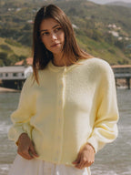 Knitted Cardigan Sweater With Drop Shoulder And Long Sleeve For Women 2026