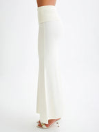 Ribbed Knit High Waist Bodycon Maxi Skirt For Women 2026