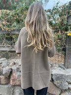 Knit Sleeve Patchwork Blazer For Women 2026