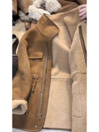 Vintage Warm Sherpa Lined Women__ Coat