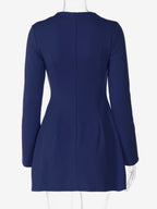 Minimalist Long Sleeve Mini Bodycon Dress For Women 2026