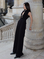 Keyhole Cutout Sleeveless Bodycon Maxi Dress For Women 2026