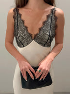 Elegant Lace V-Neck Slim Fit Slip Summer Long Dress For Women 2026