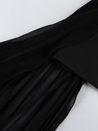 Strapless Summer Mini Dress With Asymmetric Pleated Drape For Women 2026