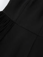 Strapless Summer Mini Dress With Asymmetric Pleated Drape For Women 2026