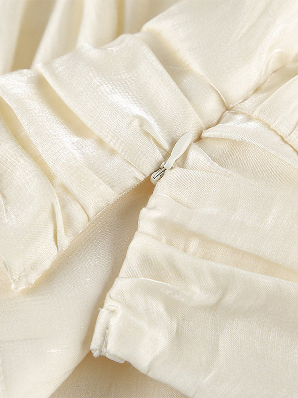 Halter Neck Ruched Sleeveless Backless Party Blouse Top For Women 2026