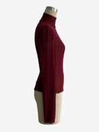 High Neck Long Sleeve Mesh Base Layer Top With Lettuce Edge For Women 2026
