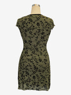 Short Sleeve V-Neck Floral Print Mini Dress For Women 2026