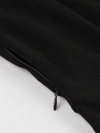 Mesh Patchwork Hollow Out Neckline A Line Skater Dress For Women 2026