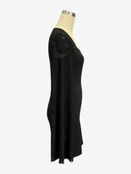 Square Neck Lace Flare Long Sleeve Bodycon Mini Dress For Women 2026